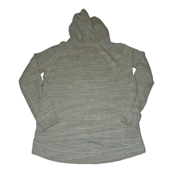 Abercrombie & Fitch Hoodie Medium Women's Gray Hooded V-Neck Tunic Casual Preppy - Picture 5 of 5